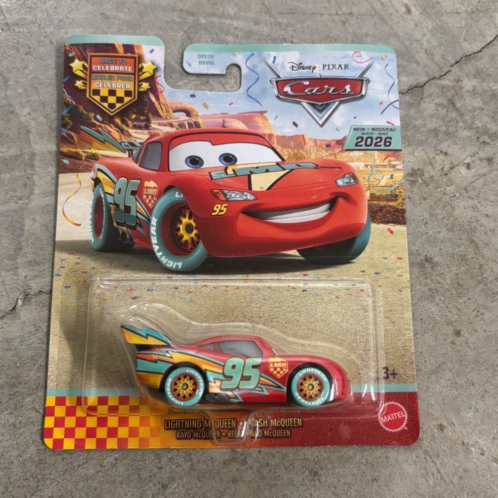 Disney Pixar Cars Lightning McQueen Time to Celebrate Die-Cast 1:55 Mattel 2024